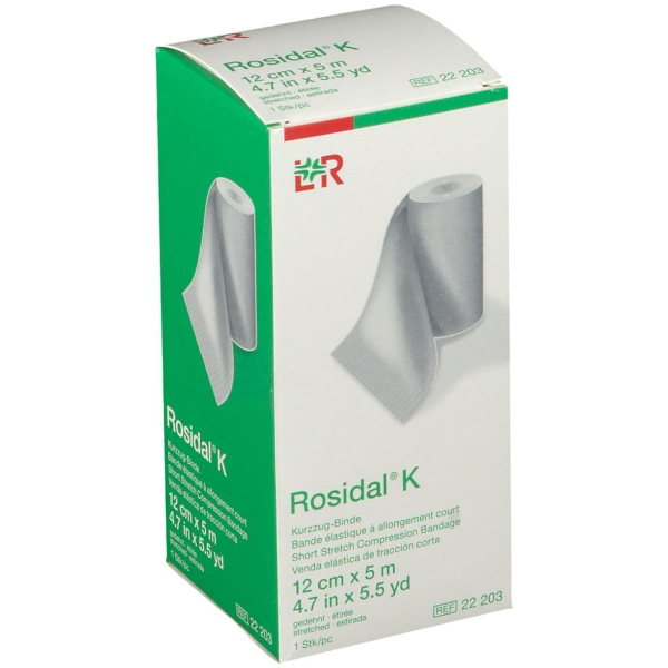 L&amp;R Rosidal haft cohesieve korterek zwahtel 5 meter x 12 cm