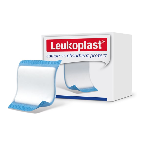 Leukoplast compress absorbent soft 10 x 10 cm, foto 5 van 6