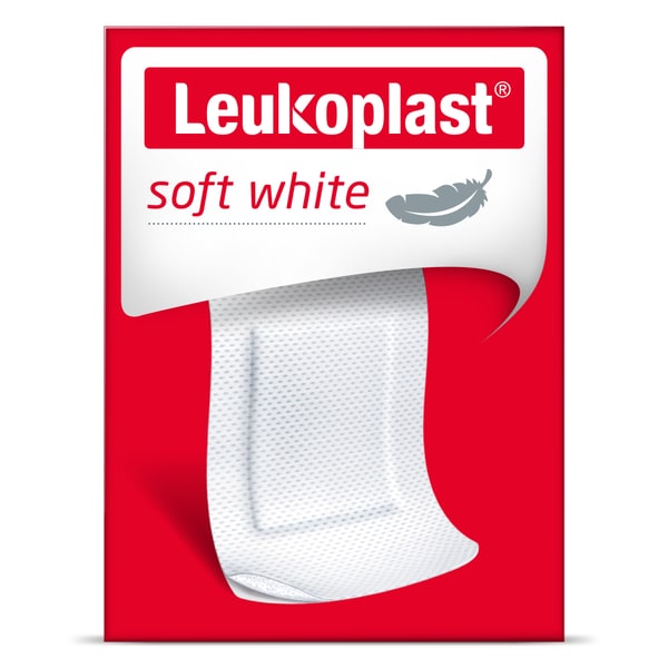 Leukoplast soft white strips 3,8 x 7,2 cm 100 st