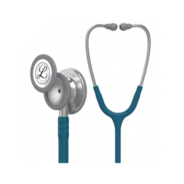Littmann Classic III Monitoring stethoscoop - Caribisch Blauw, Zilver, Bewerkt RVS