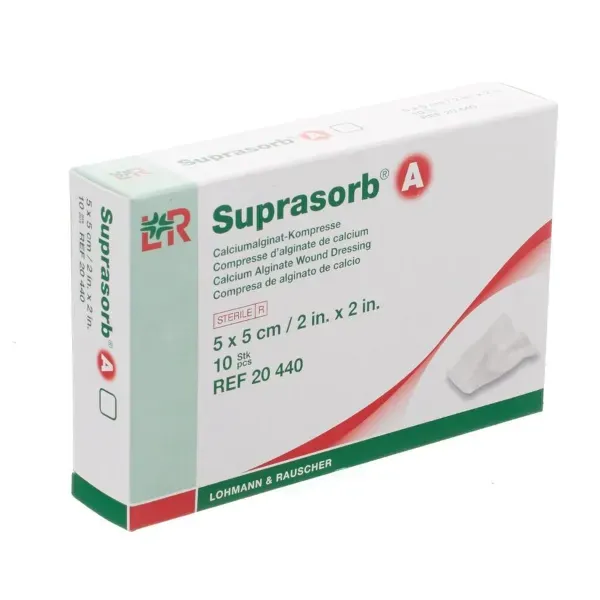 Suprasorb A alginaat verband 5 x 5