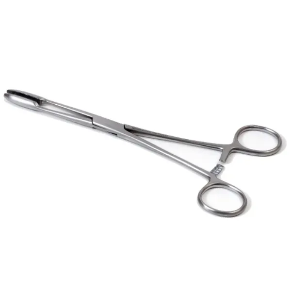 Maier koorntang met cremaillere slot 25 cm recht rvs