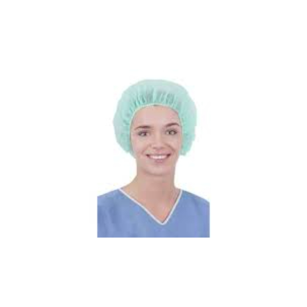 Medline cap bouffant spunbond groen 53 cm