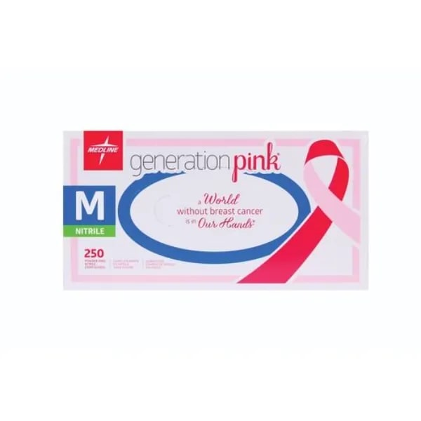 Medline Generation Pink Nitrile handschoenen - XL, foto 2 van 2