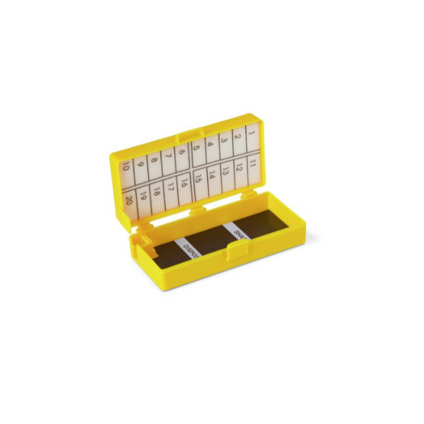 Medline naaldendoosje geel 10 x steriel