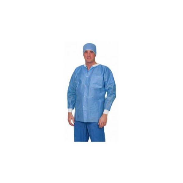 Medline omloopjasje M lange mouw blauw