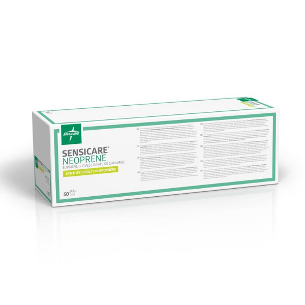 Medline Sensicare Neoprene chirurgische handschoenen - 6,5