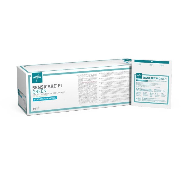 Medline SensiCare PI Green chirurgische handschoenen - 7,5
