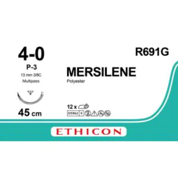Mersilene hechtdraad 4-0 45cm wit
