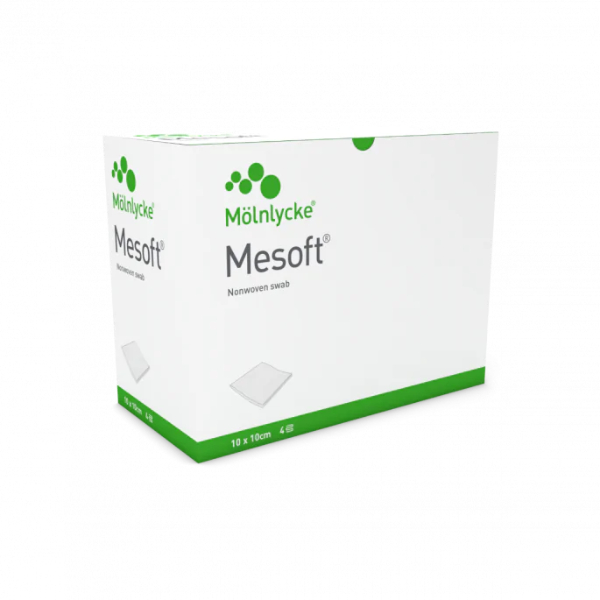 Mesoft gaaskompressen non woven 10 x 10 4 laags steriel