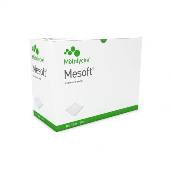 Mesoft gaaskompressen non woven 10 x 10 4 laags steriel