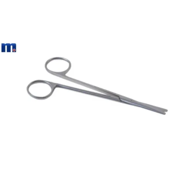 Metzenbaum prepareerschaar stomp / stomp 14 cm recht rvs Linkshandig