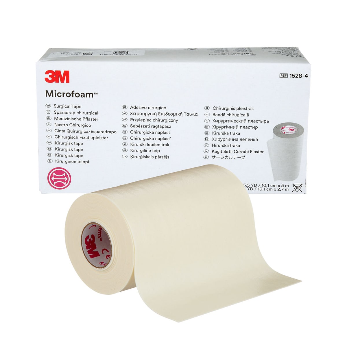 Microfoam chirurgische tape 10 cm x 5 meter