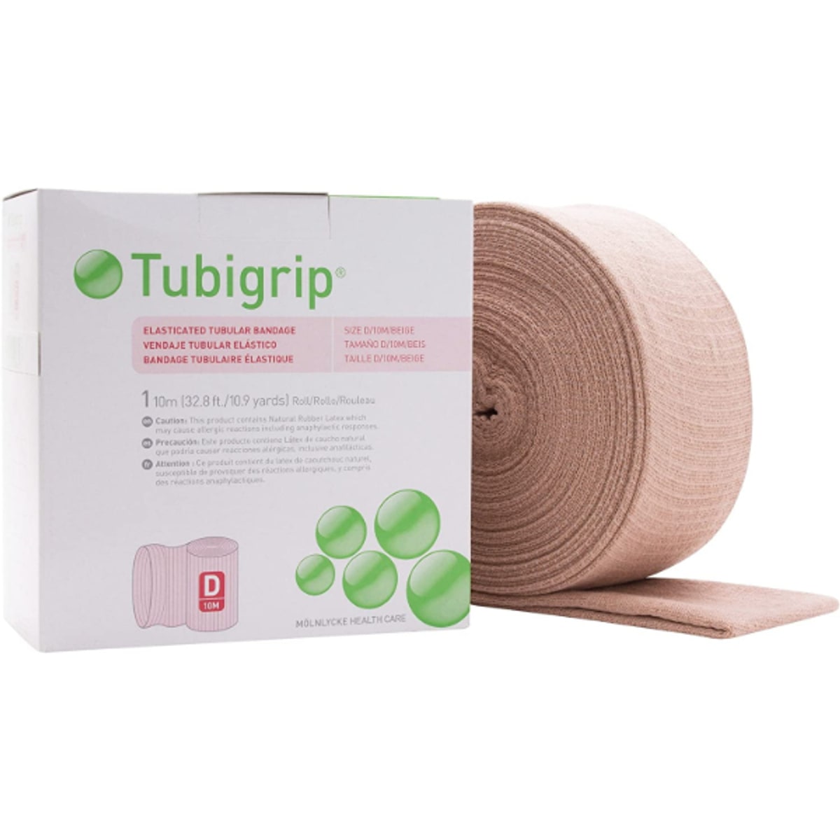 Mölnlycke Tubigrip buisverband - 1 meter, Beige, D