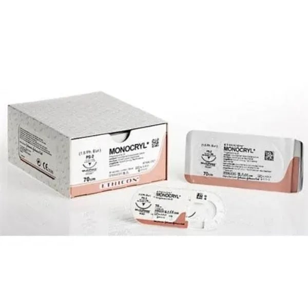 Monocryl hechtdraad 5-0 45 cm ongekleurd P-3 Prime naald