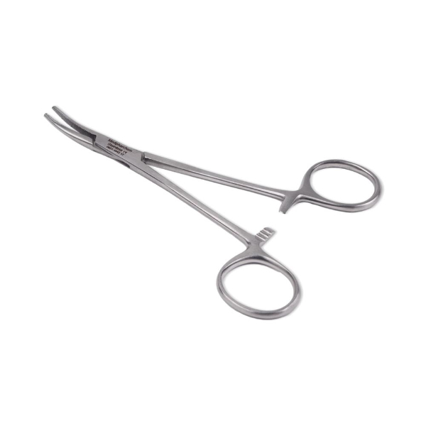 Mosquito arterieklem anatomisch 12 cm recht rvs