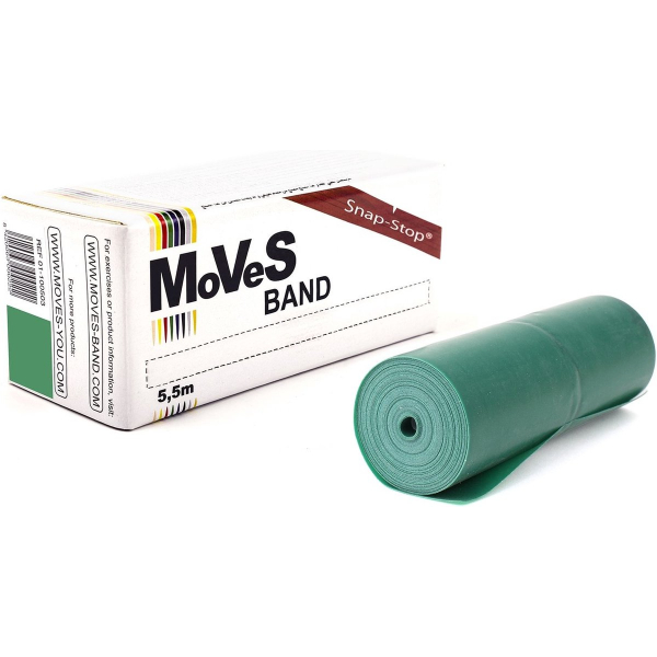 Moves oefenbanden latexvrij 5,5 meter heavy groen
