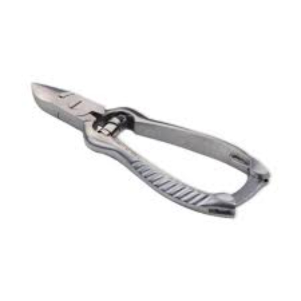 Nageltang gebogen bek met rolveer 14 cm rvs