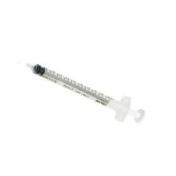 Nipro injectiespuit 3 delig 1 ml Luer Slip