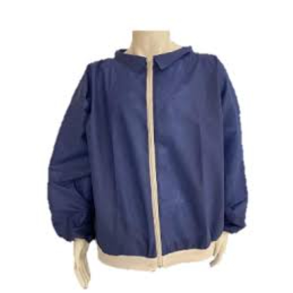 OK omloopjas lange mouw met manchetten en rits PP XL