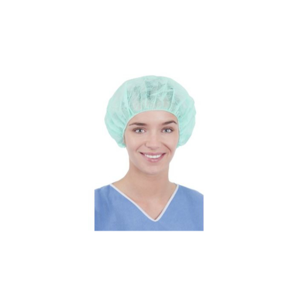 Operatiemuts bouffant blauw