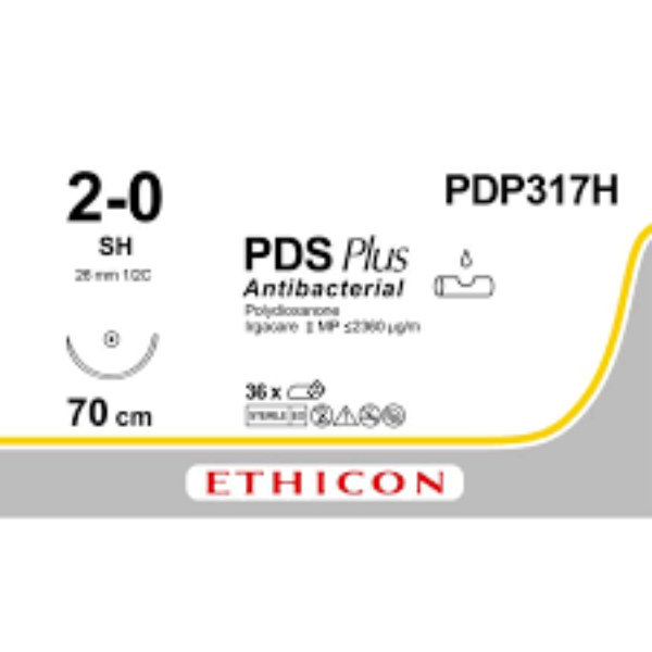 Pds hechtdraad 2-0 sh 70 cm
