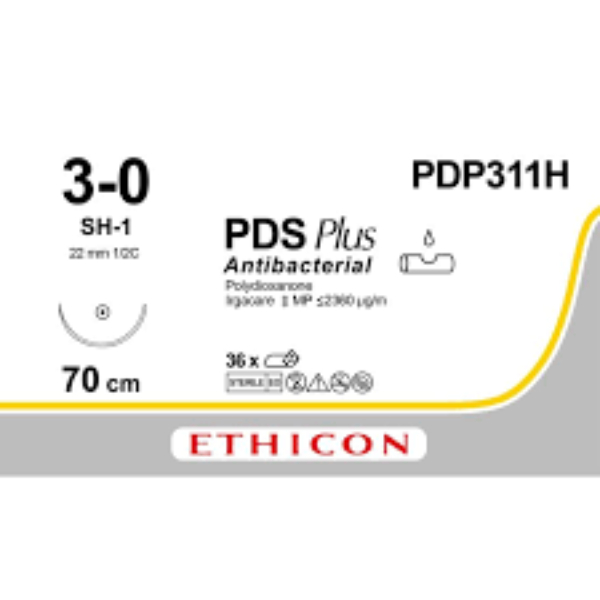 Pds hechtdraad 3-0 sh-1 70 cm