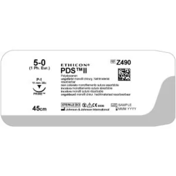 PDS II 5-0 45 cm ongekleurd P-1 Prime