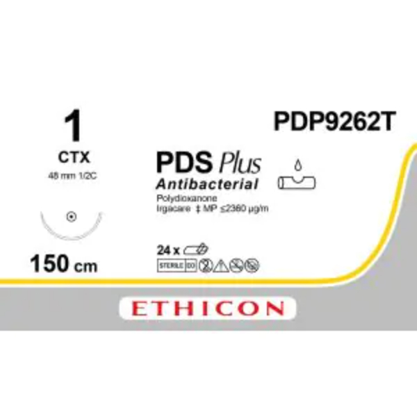 PDS plus hechtdraad 1-0 150cm CTX violet