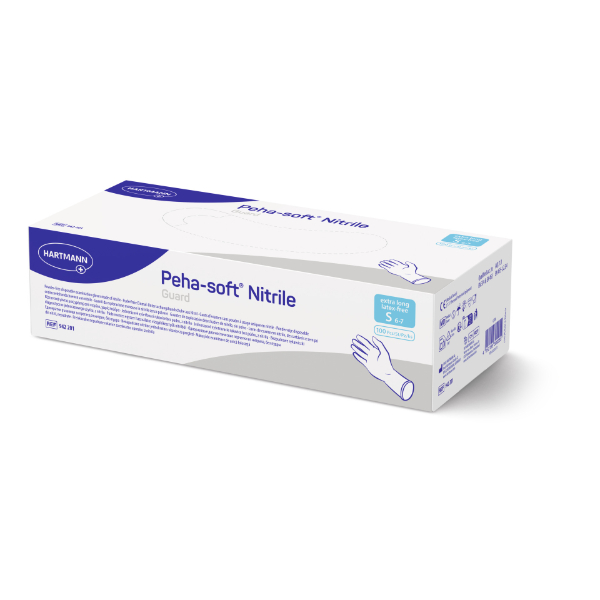Peha-soft Guard nitrile handschoen met lang manchet M