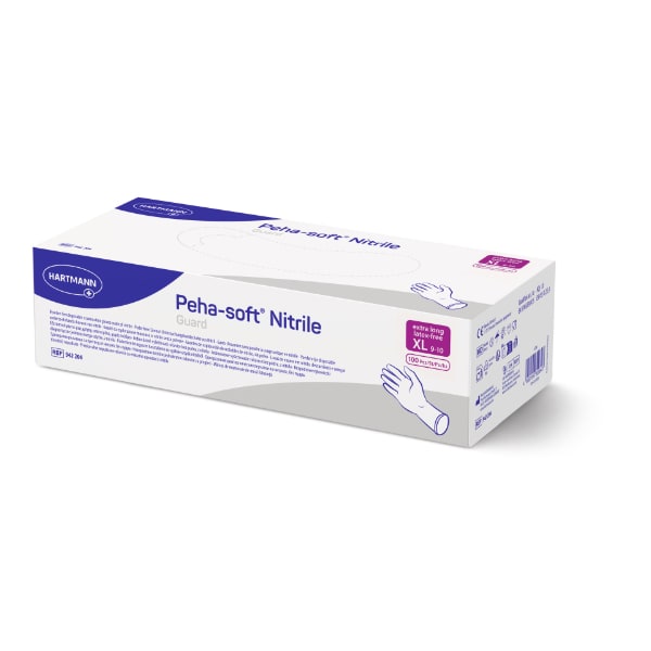 Peha-soft Guard nitrile handschoen met lang manchet S