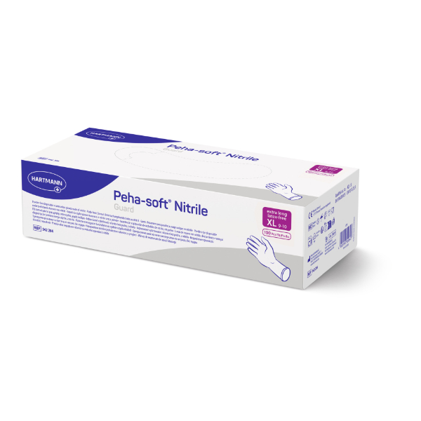 Peha-soft Guard nitrile handschoen met lang manchet S