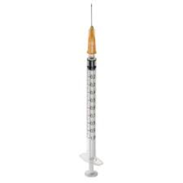 Injectiespuit Plastipak 1 ml naald 25G x 16mm