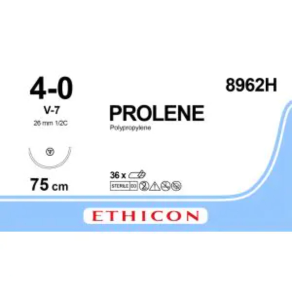 Prolene 4-0 75cm blauw V-7
