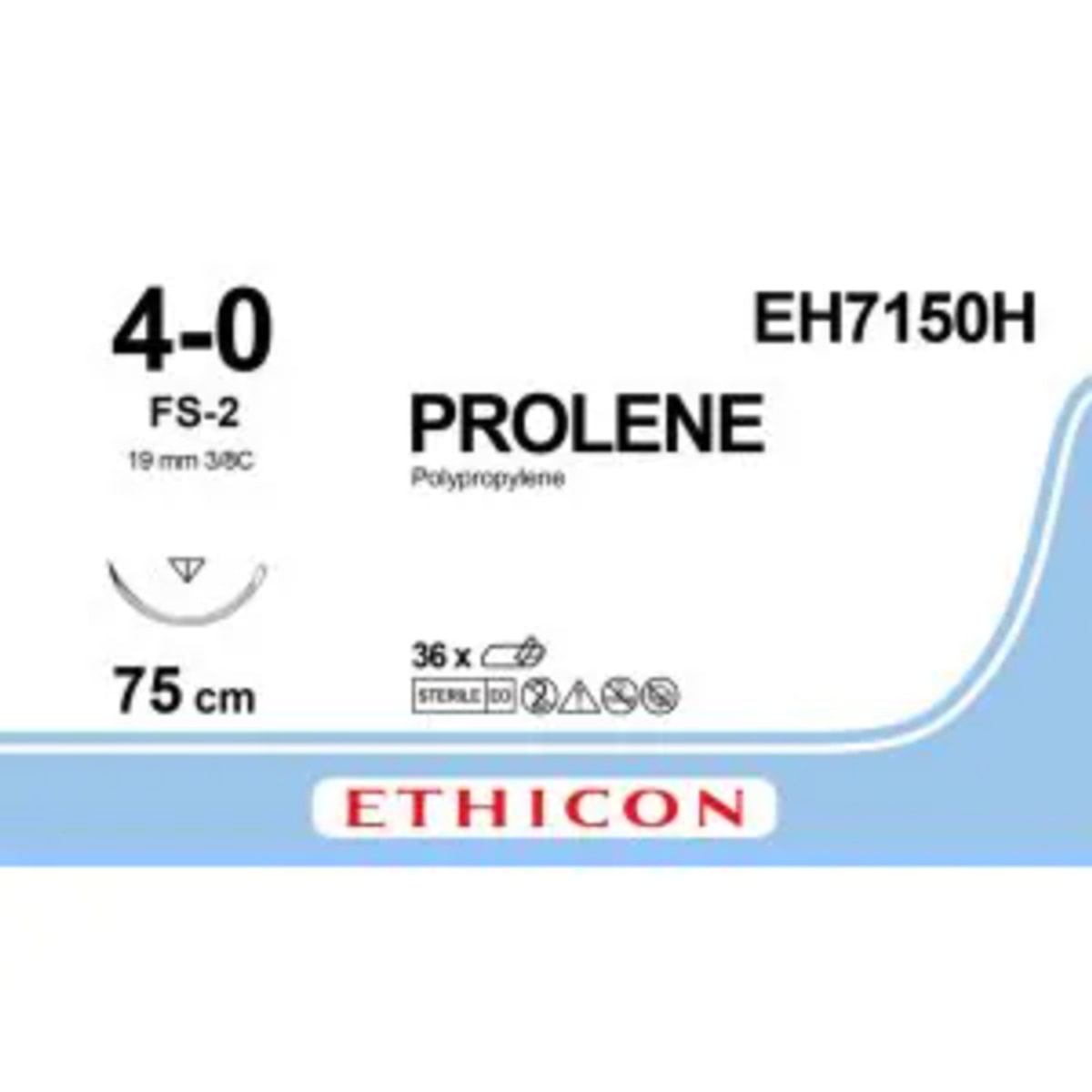 Prolene hechtdraad 4-0 75cm FS-2 naald blauw