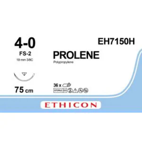 Prolene hechtdraad 4-0 75cm FS-2 naald blauw
