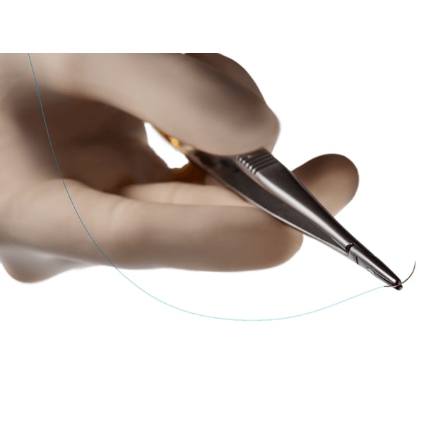 Prolene hechtdraad 6-0 75 cm blauw 2x CC-1 MultiPass naald, foto 2 van 3
