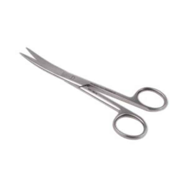 Schaar chirurgisch stomp / stomp 18 cm gebogen