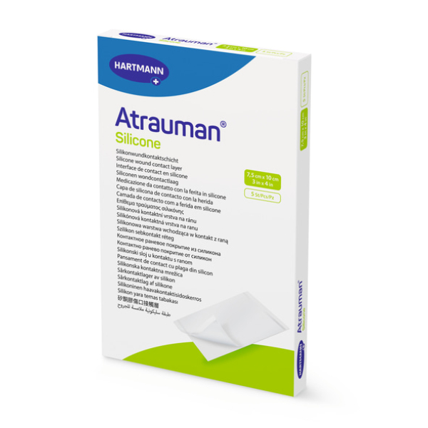 Siliconenwondcontactlaag Atrauman silicone 5 x 7 cm