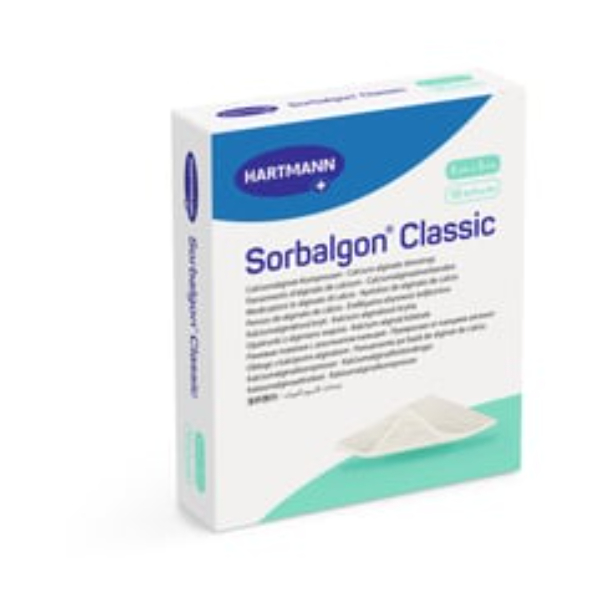 Sorbalgon Classic Calciumalginaatverband 10 x 10 cm