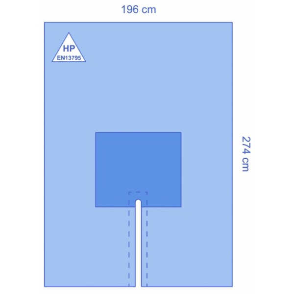 Splitlaken Ultimate 3-laags 196 x 279 cm split 6x94cm per