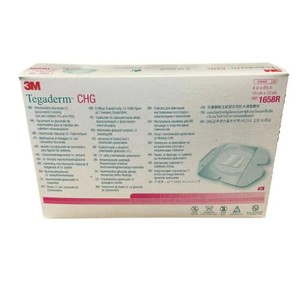 Tegaderm transp. CHG fixatieverband 10cm x 12cm