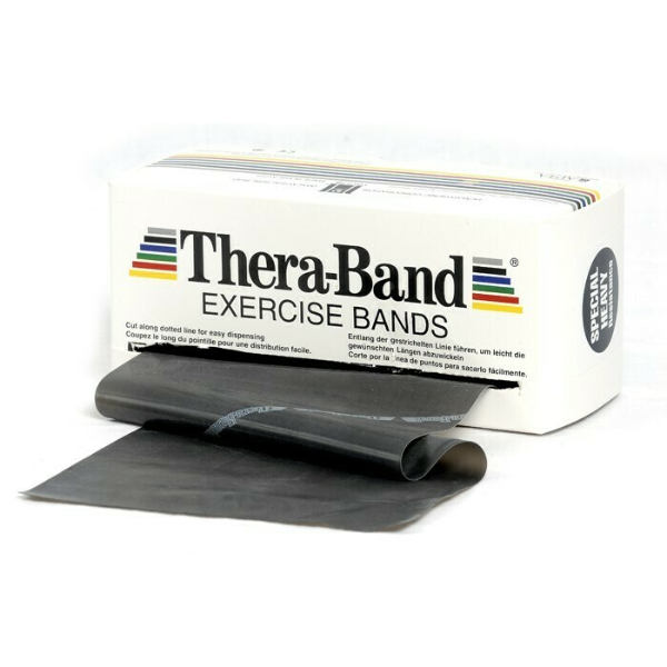 Theraband bewegingsband 5,5 meter - Zwart