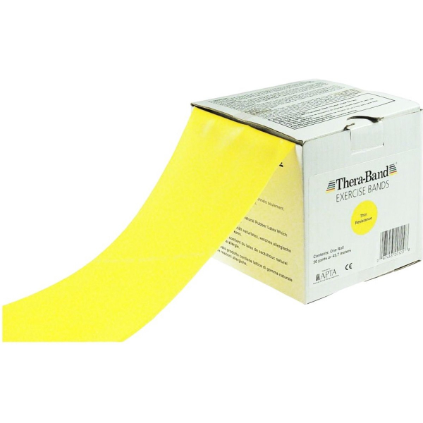 Theraband bewegingsband voordeelverpakking 45,7 meter - Geel