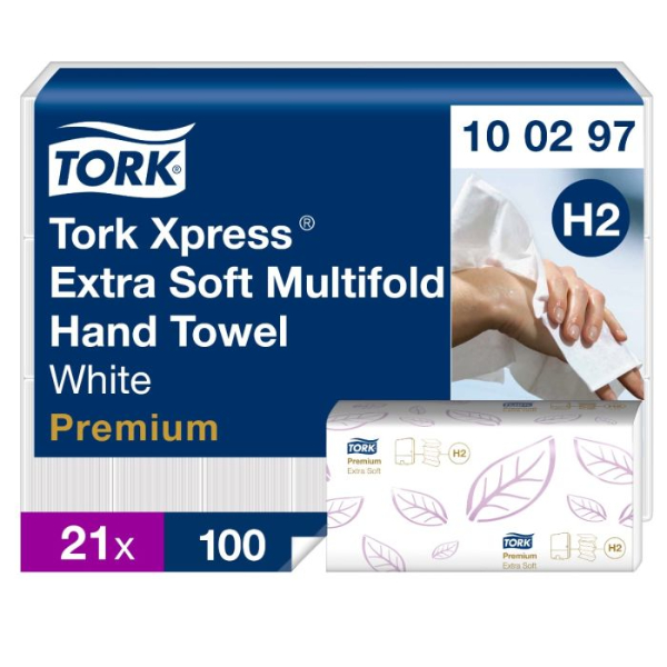 Tork Express extra zachte Multifold handdoekjes 21 x 34cm