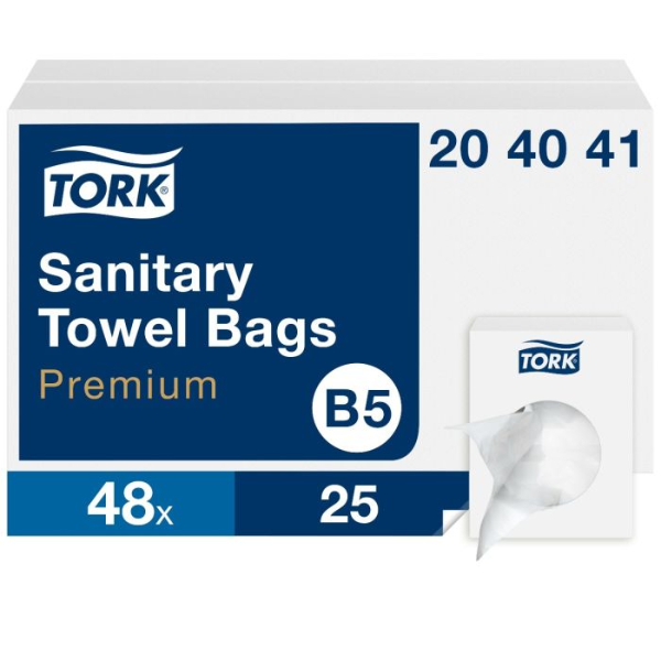 Tork Hygiënezakjes, wit, 9,5x3,2x13,5cm