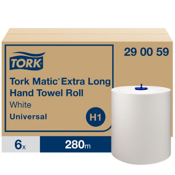 Tork Matic Handdoekrol extra lang wit H1