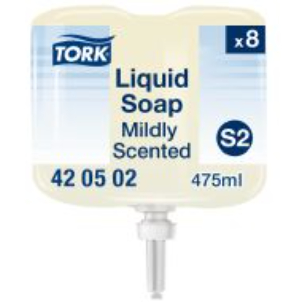 Tork Milde Mini Vloeibare Zeep, lichtgeel S2, geparfumeerd