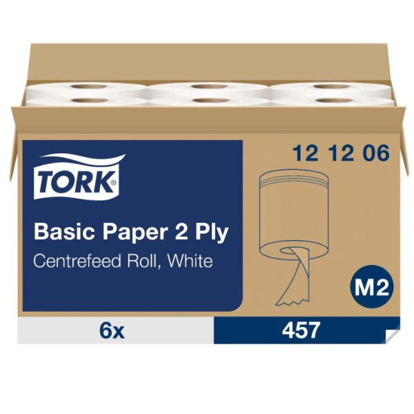 Tork poetspapier centerfeed wit M2