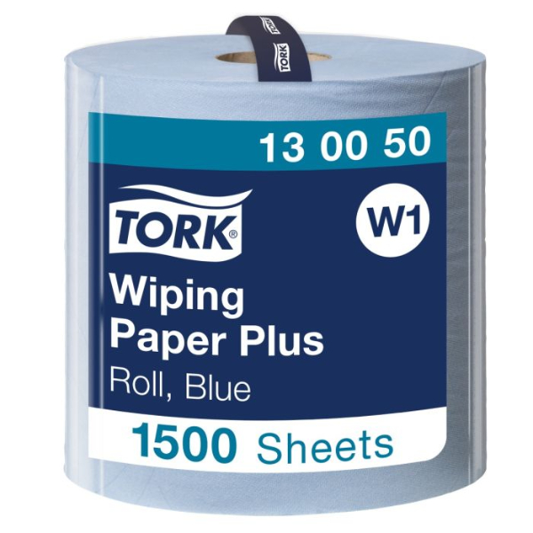 Tork poetspapier Giant rol blauw W1